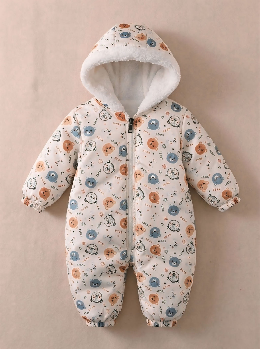 Premium Fleece-Lined Winter Baby Romper